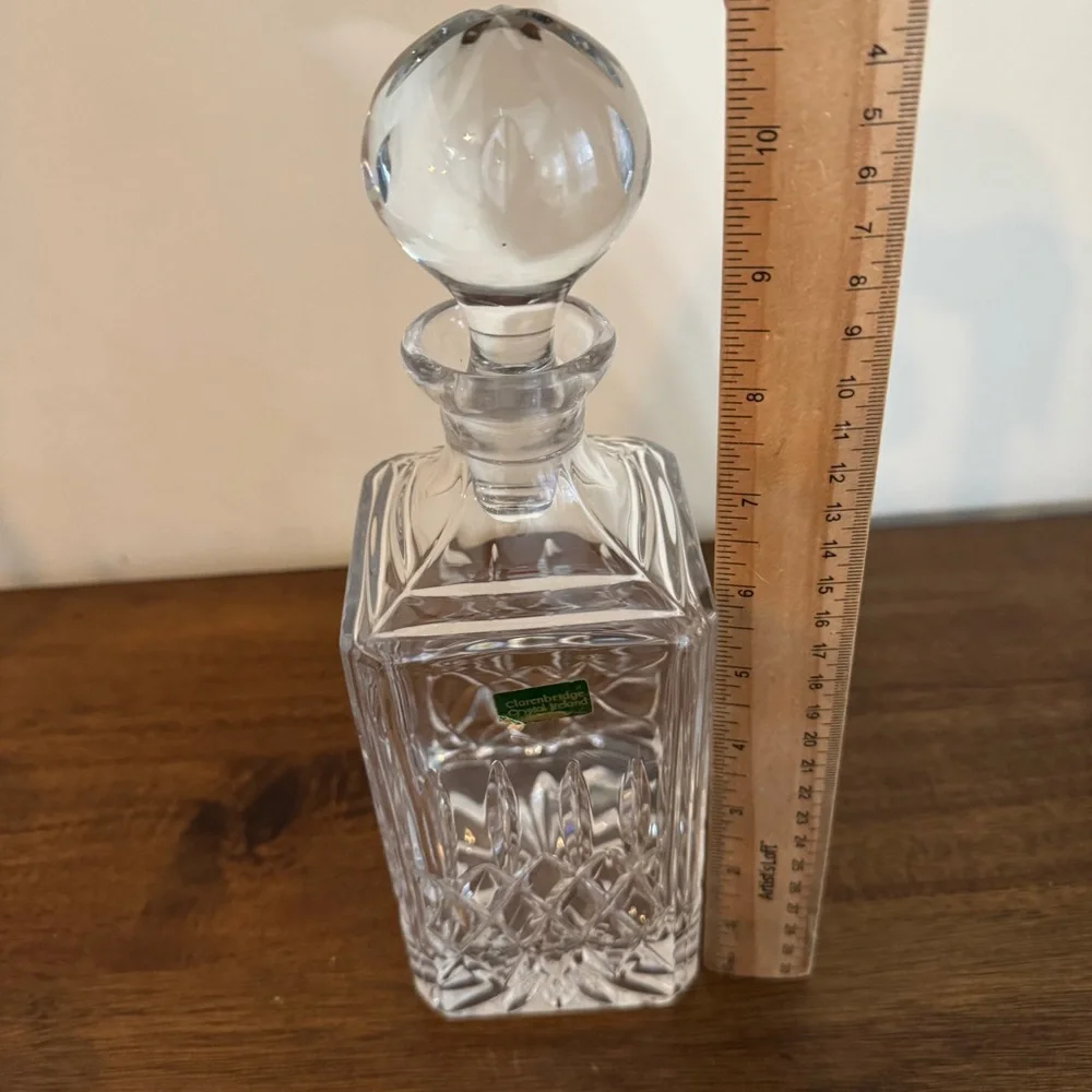 Clarenbridge Crystal Ireland Rectangular Decanter 11
